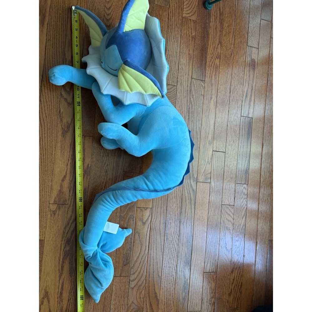 Pokemon Vaporeon Sleeping Plush - 18" Plush NEW Jazwares - Picture 5 of 7